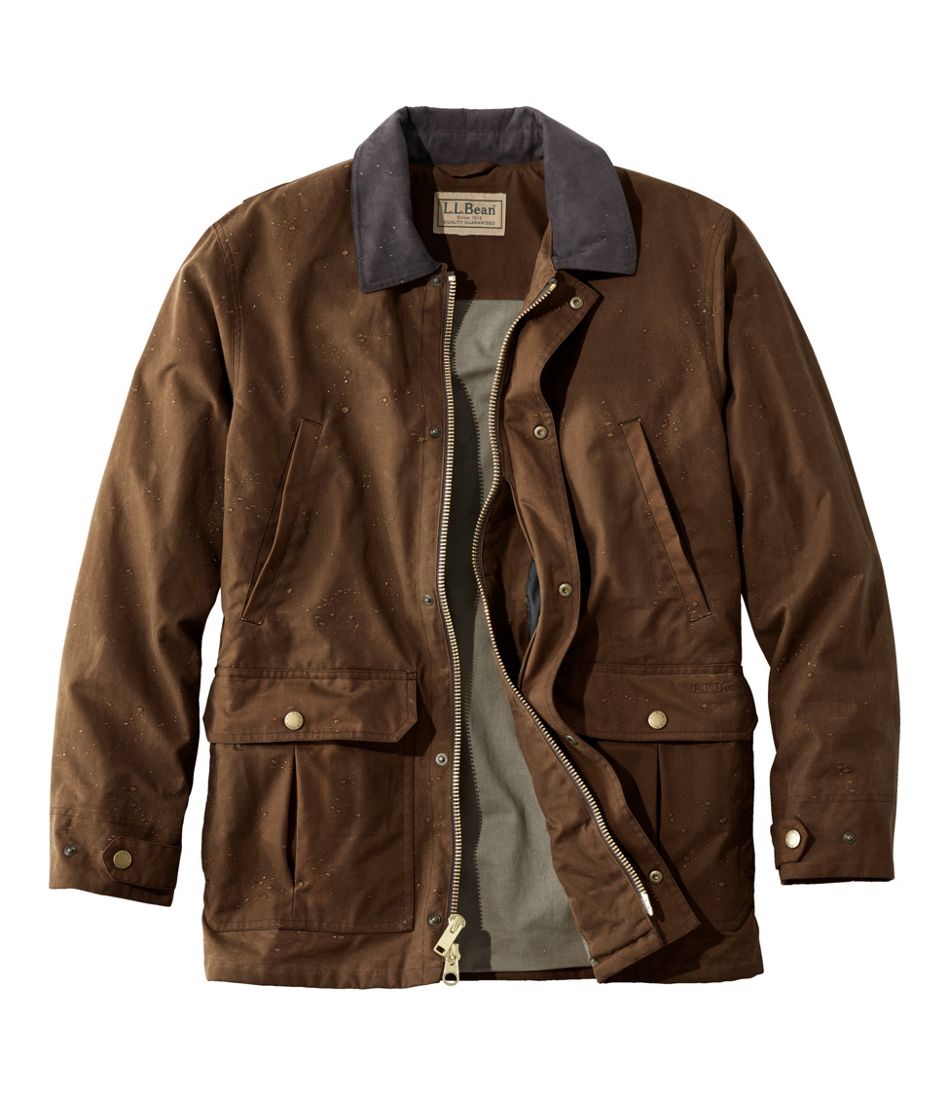 Men's Double L Waxed-Cotton Upland Coat | L.L.Bean