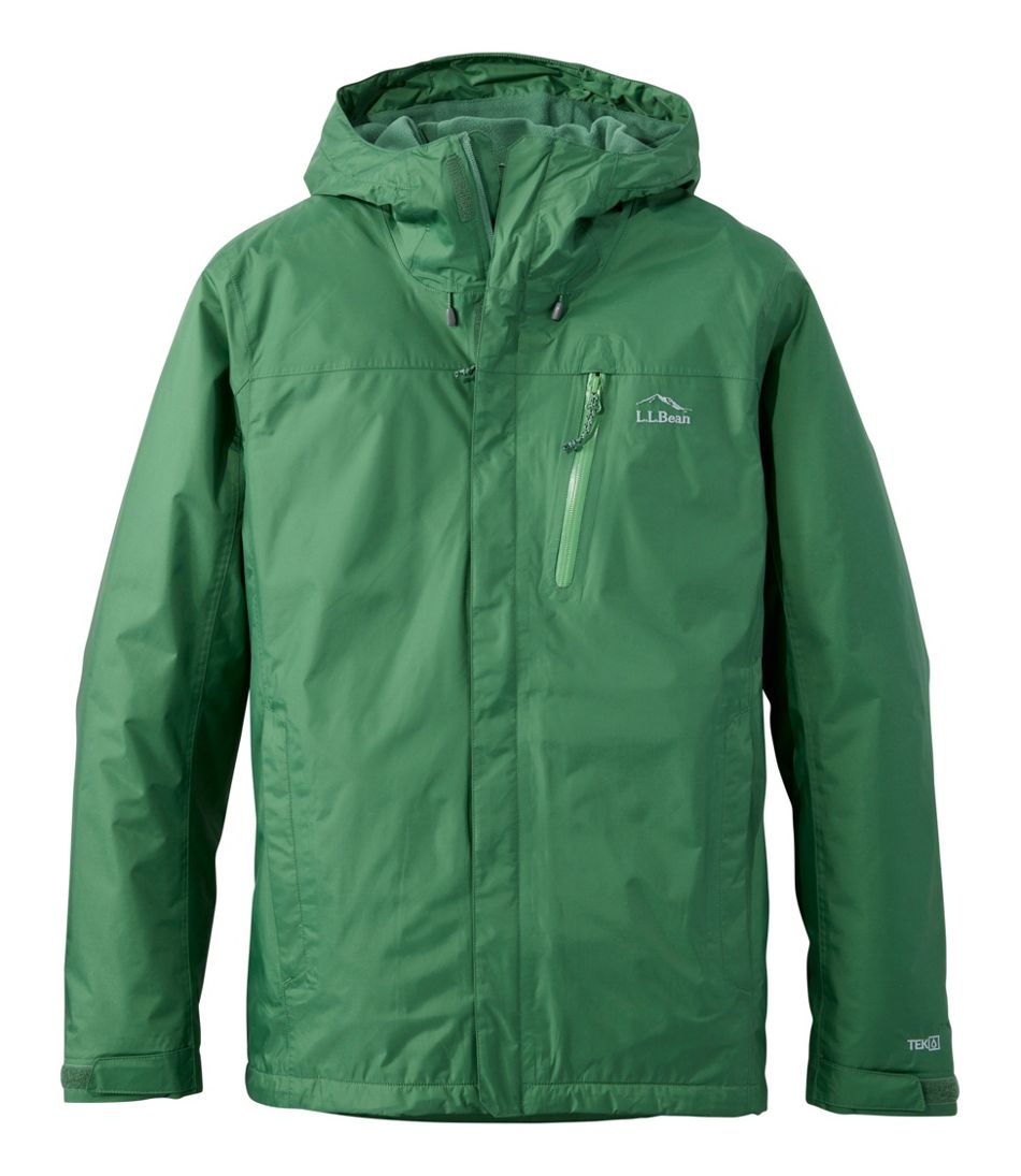 Men's Trail Model Rain Jacket, Fleece-Lined | L.L.Bean