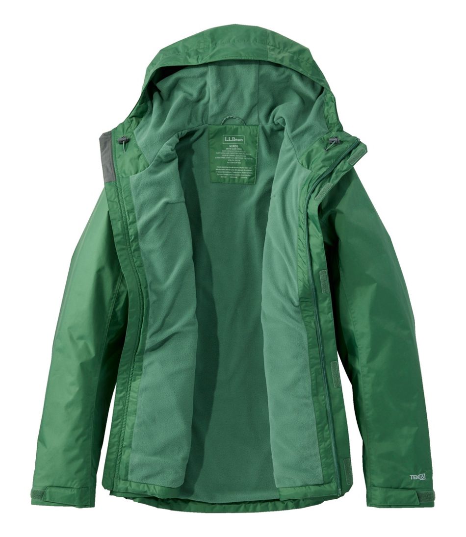 Men's Trail Model Rain Jacket, Fleece-Lined | L.L.Bean