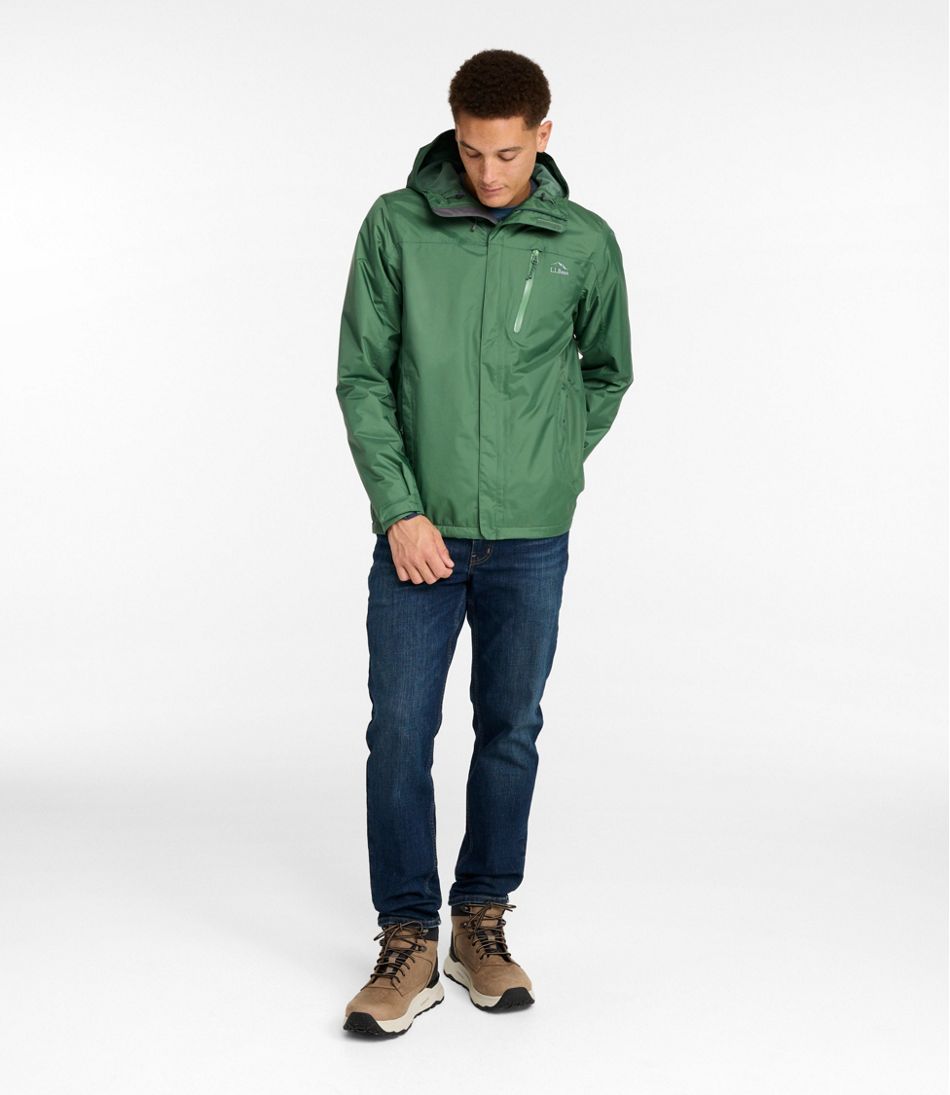 Men's Trail Model Rain Jacket, Fleece-Lined | L.L.Bean