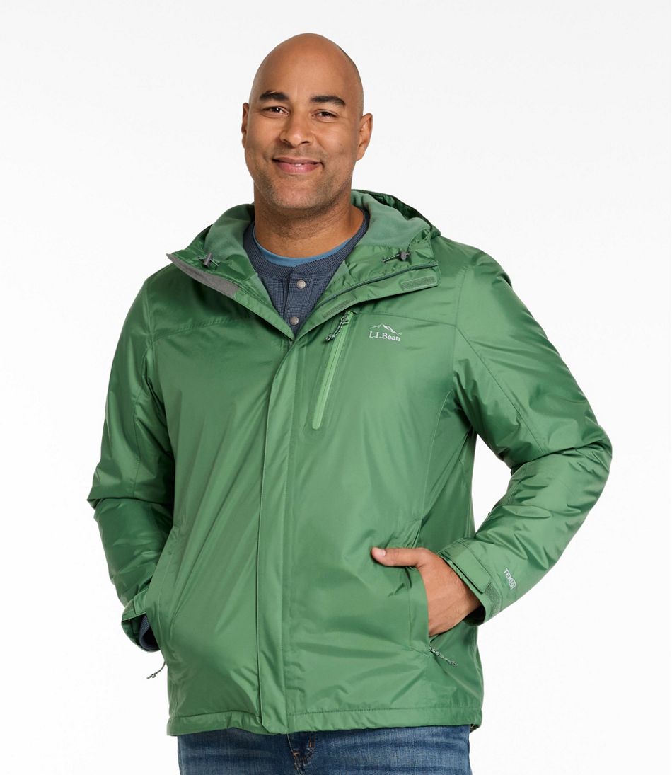 Men's Trail Model Rain Jacket, Fleece-Lined | L.L.Bean