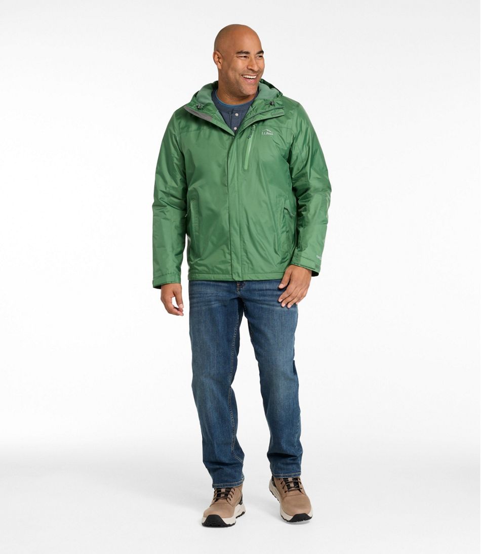 Men's Trail Model Rain Jacket, Fleece-Lined | L.L.Bean