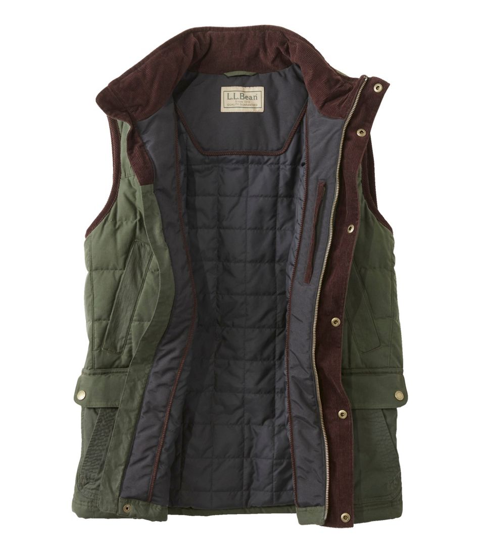 Men's Upcountry Waxed Cotton Down Vest | L.L.Bean