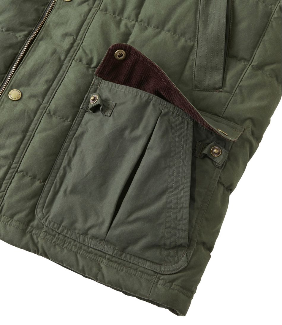 Men's Upcountry Waxed Cotton Down Vest | L.L.Bean