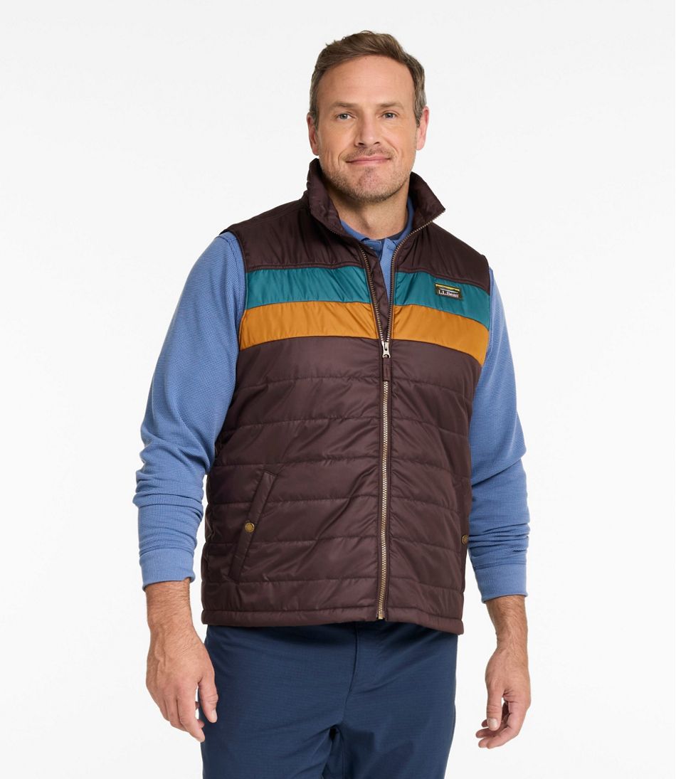 Men's Mountain Classic Puffer Vest, Colorblock | L.L.Bean