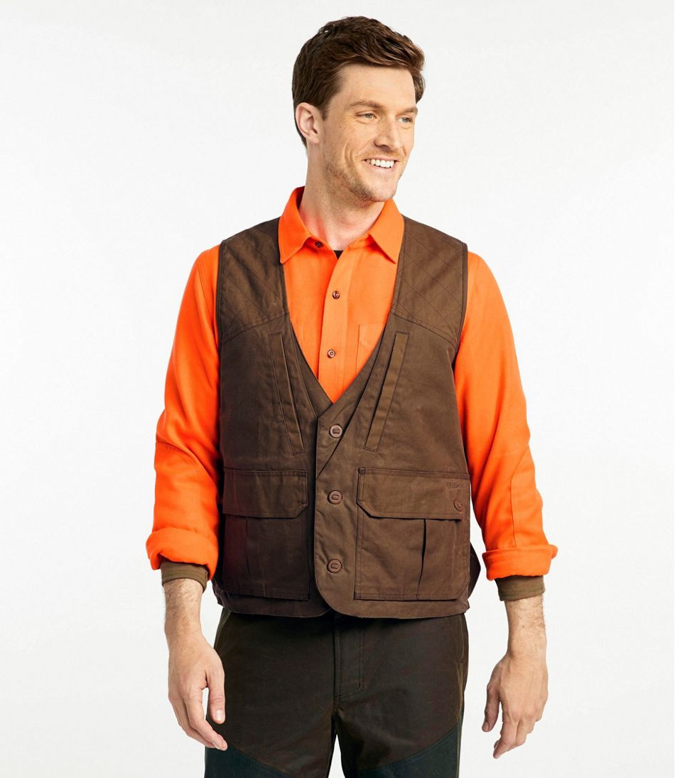 Men's Double L Waxed-Cotton Upland Vest | L.L.Bean