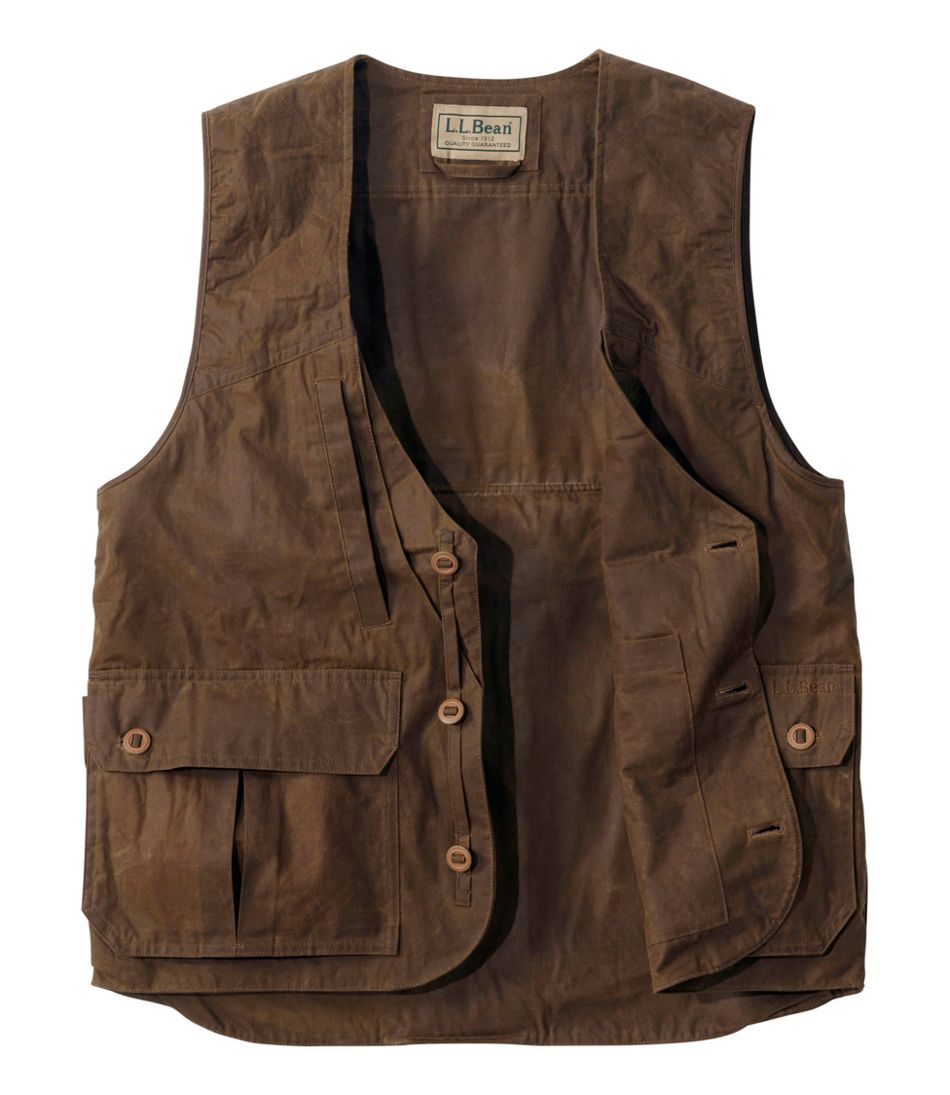 Men's Double L Waxed-Cotton Upland Vest | L.L.Bean