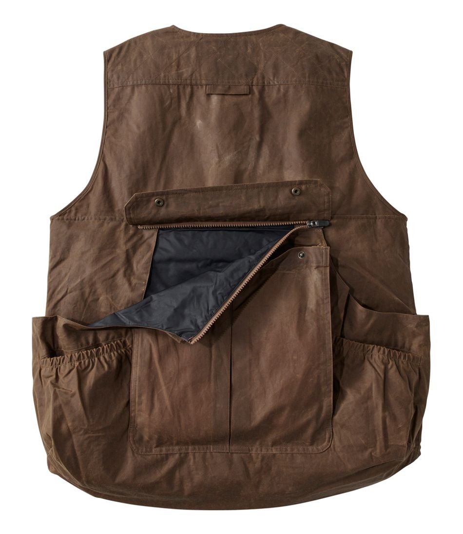 Men's Double L Waxed-Cotton Upland Vest | L.L.Bean