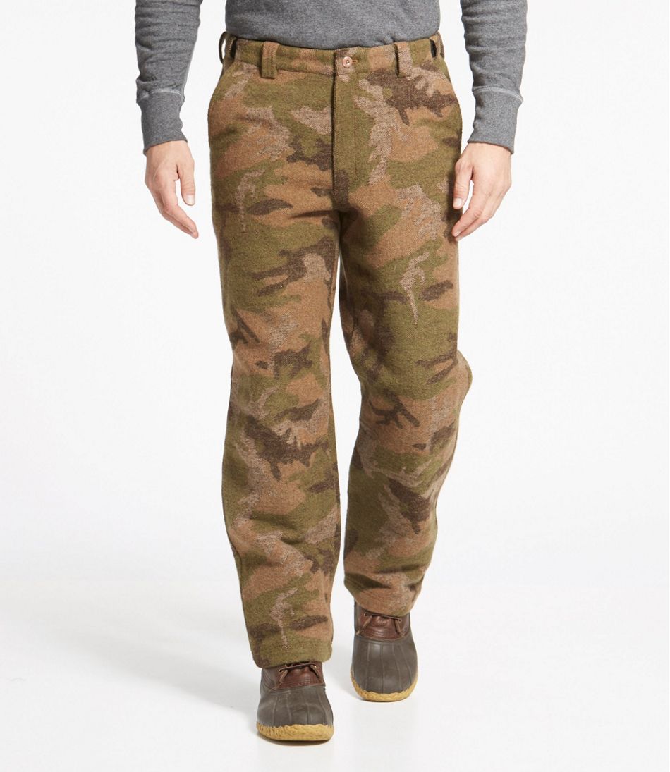 Men's Maine Guide Wool Pants with PrimaLoft, Camouflage | L.L.Bean