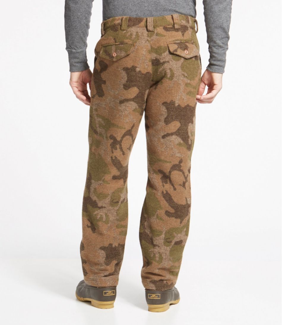 Men's Maine Guide Wool Pants with PrimaLoft, Camouflage | L.L.Bean