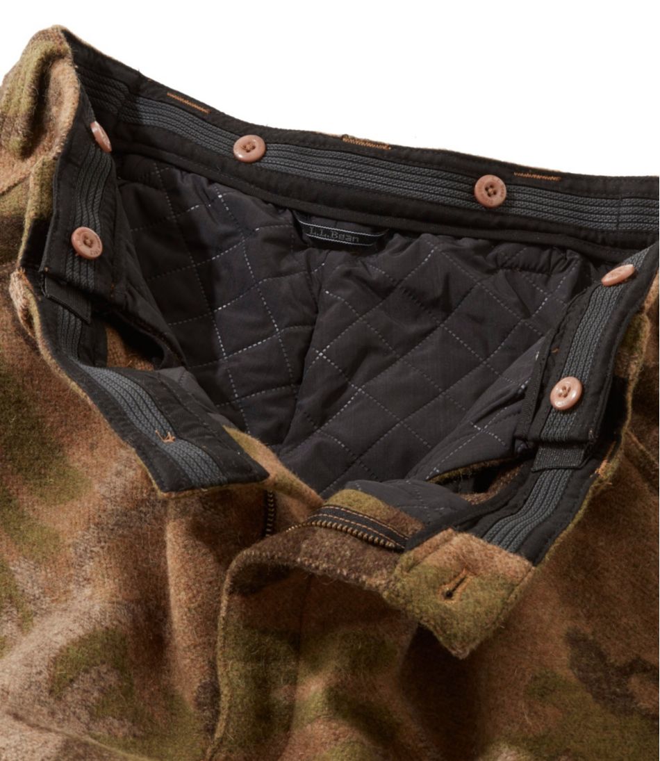 Men's Maine Guide Wool Pants with PrimaLoft, Camouflage | L.L.Bean