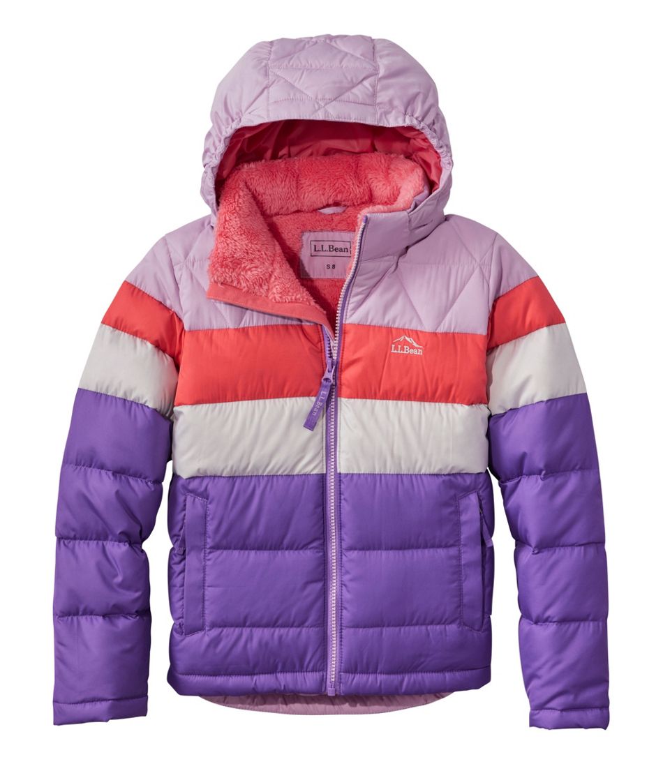 Kids' Bean's Down Jacket, Colorblock | L.L.Bean