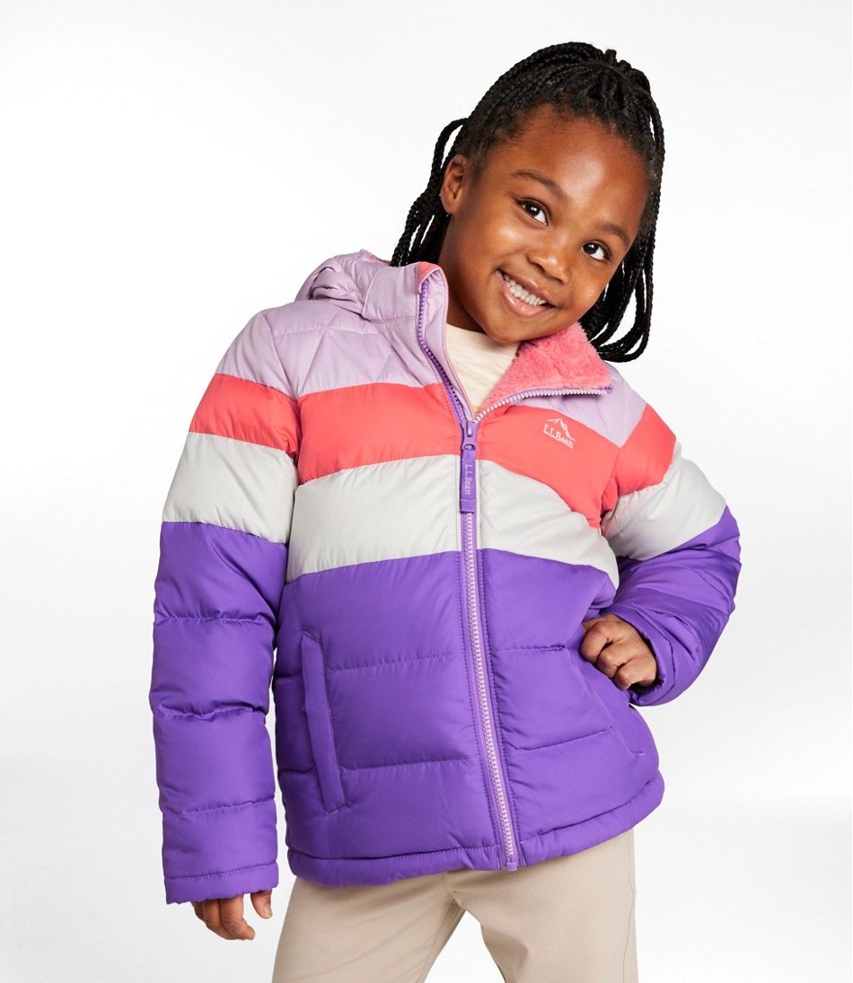 Kids' Bean's Down Jacket, Colorblock | L.L.Bean