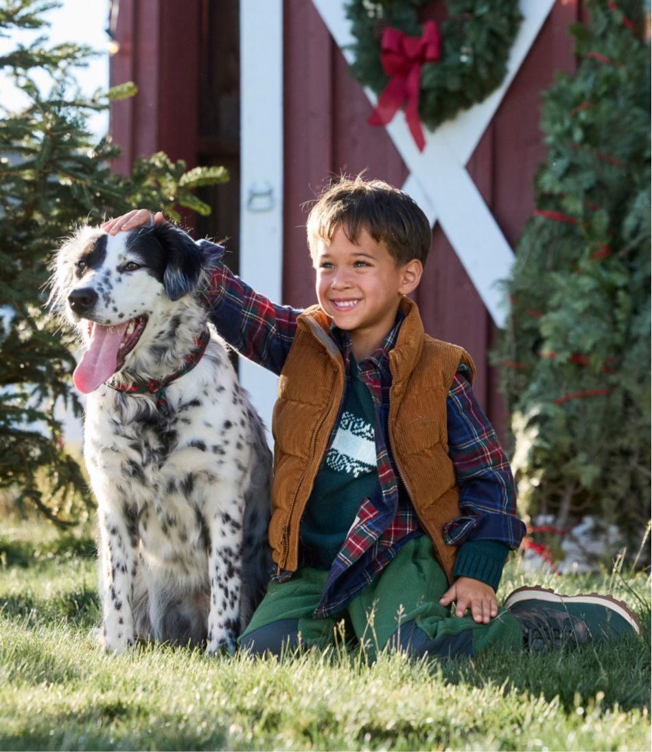 Kids' Bean's Down Corduroy Vest | L.L.Bean