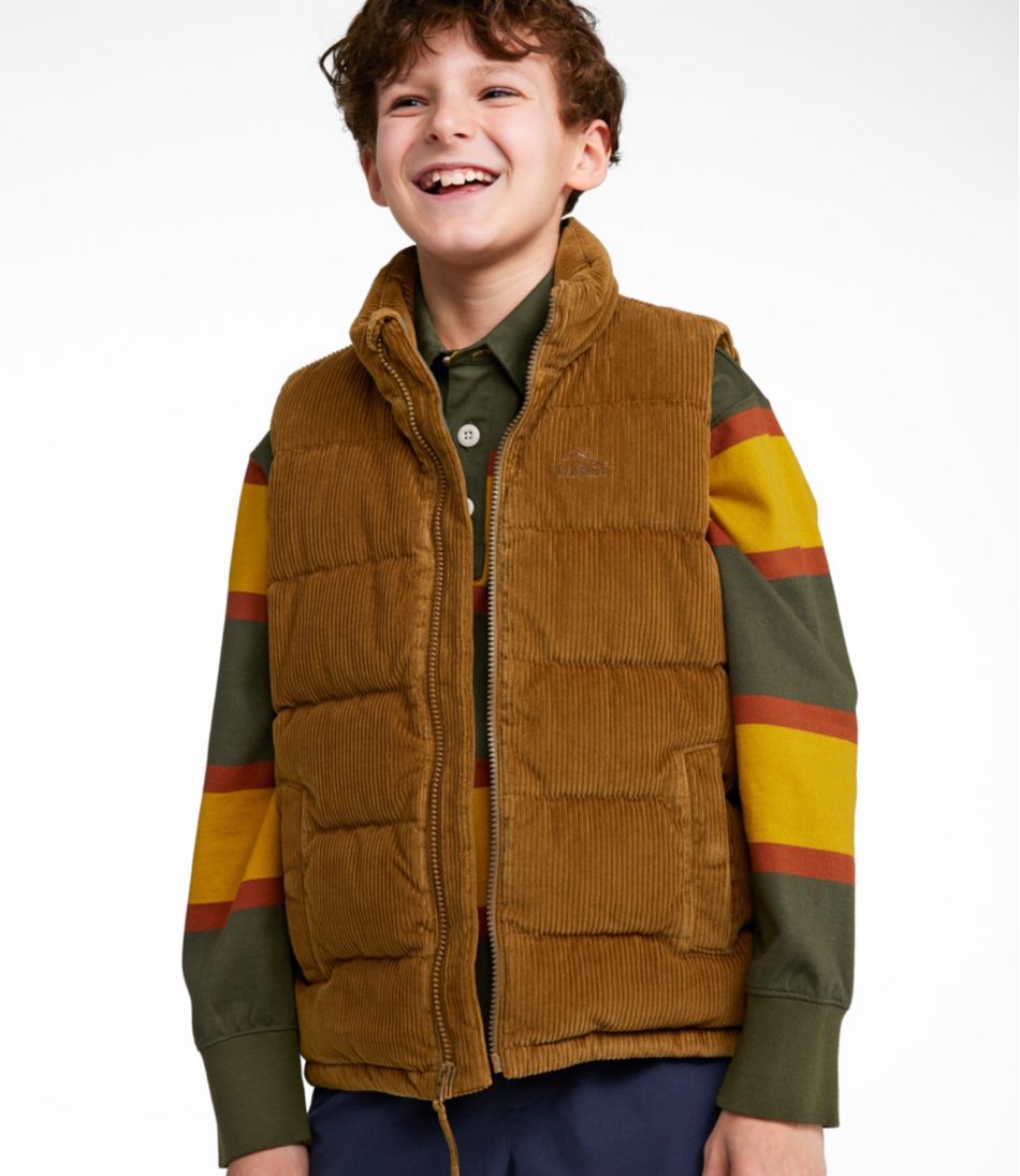 Kids' Bean's Down Corduroy Vest | L.L.Bean