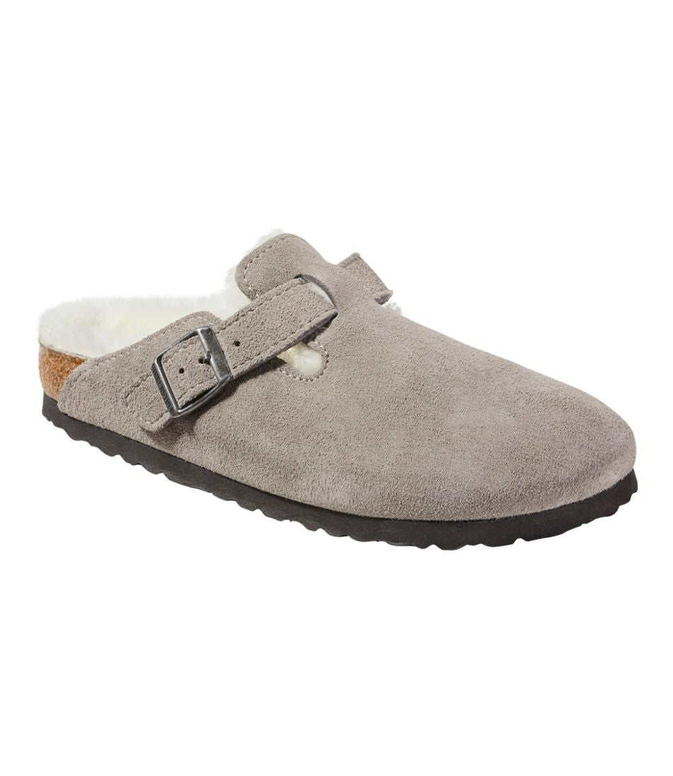 Women's Birkenstock Boston Clogs, Suede Shearling | L.L.Bean