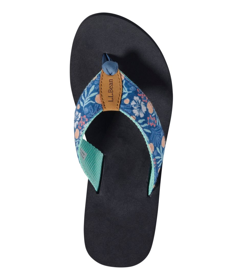 Women's Maine Isle Flip-Flops, Woven Print | L.L.Bean