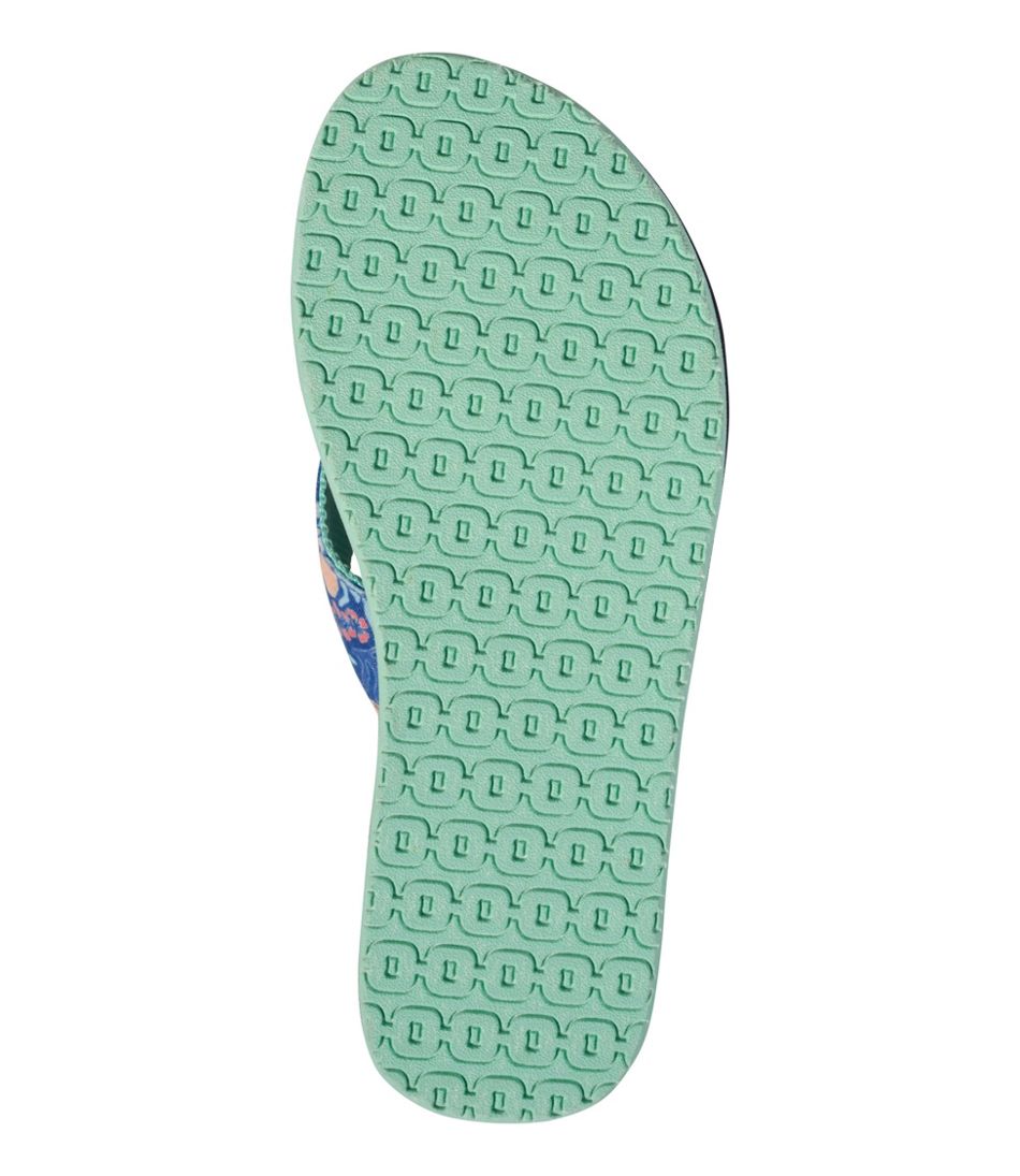 Women's Maine Isle Flip-Flops, Woven Print | L.L.Bean