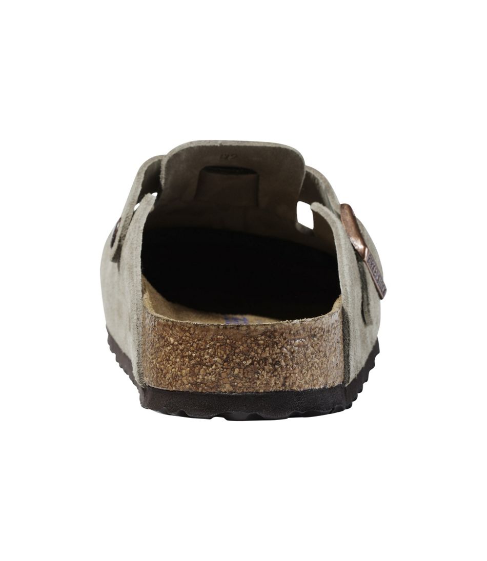 Men's Birkenstock Soft Footbed Boston Clogs, Suede | L.L.Bean
