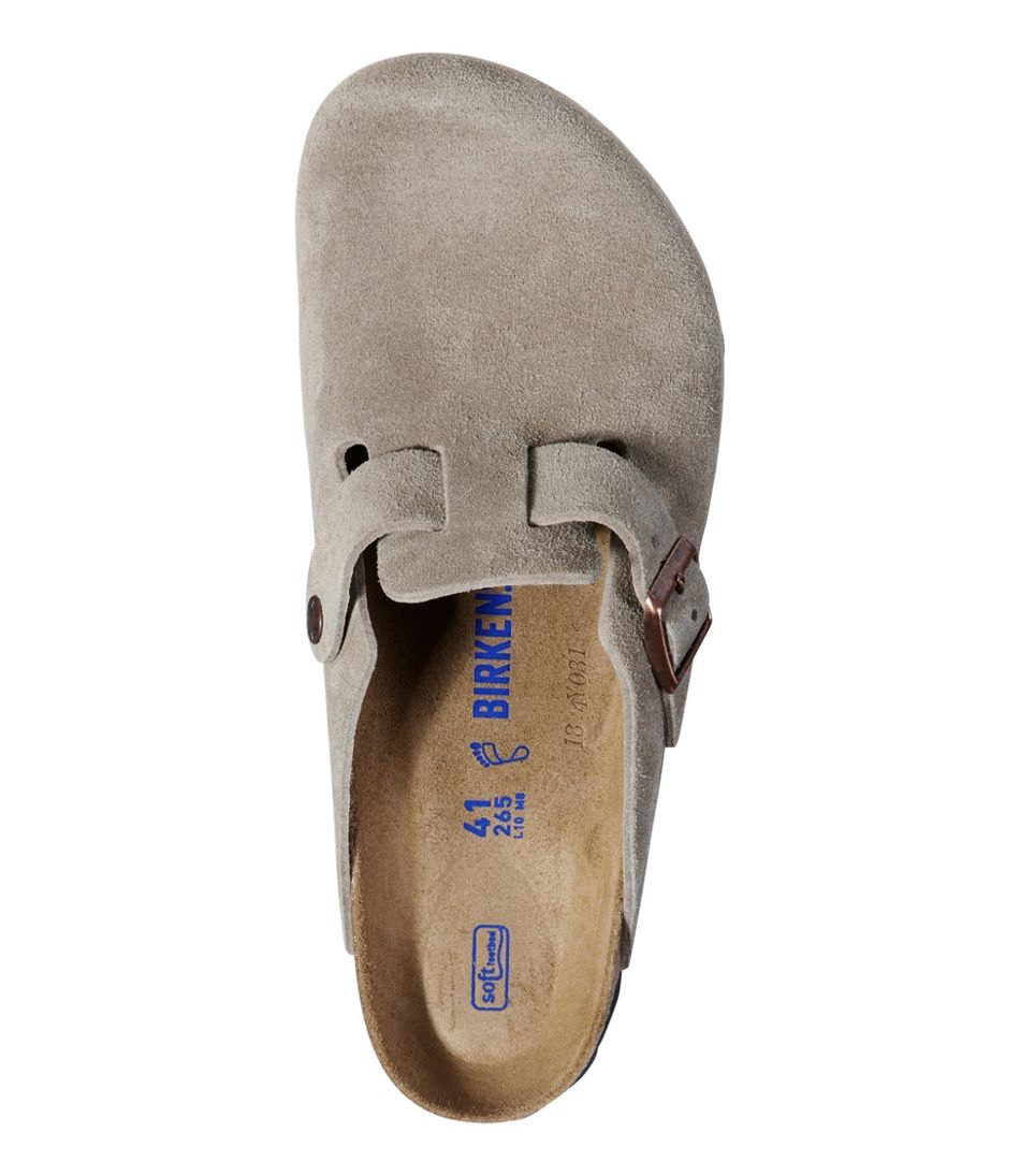 Men's Birkenstock Soft Footbed Boston Clogs, Suede | L.L.Bean