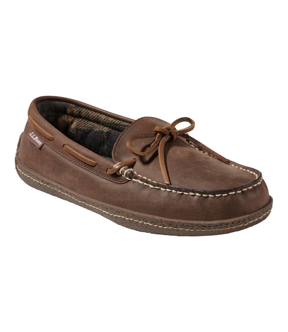 Men's Handsewn Slippers, Flannel-Lined | L.L.Bean