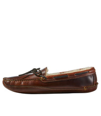 Men's Leather Double-Sole Slippers, Shearling-Lined | L.L.Bean