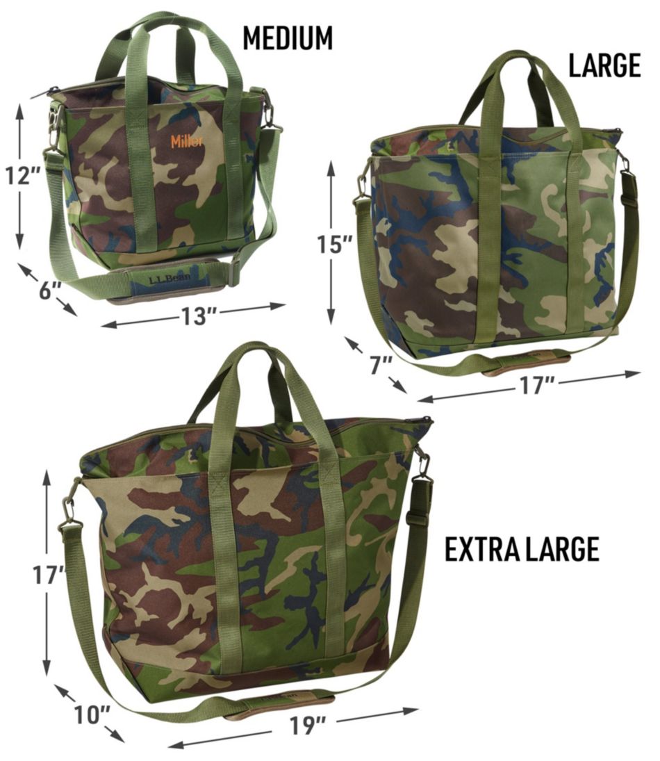 Zip Hunter's Tote Bag With Strap, Camo | L.L.Bean