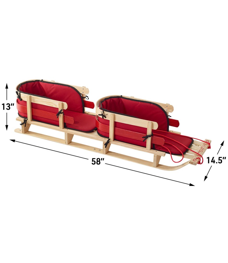 Kids' Pull Sled and Cushion Set, Tandem | L.L.Bean