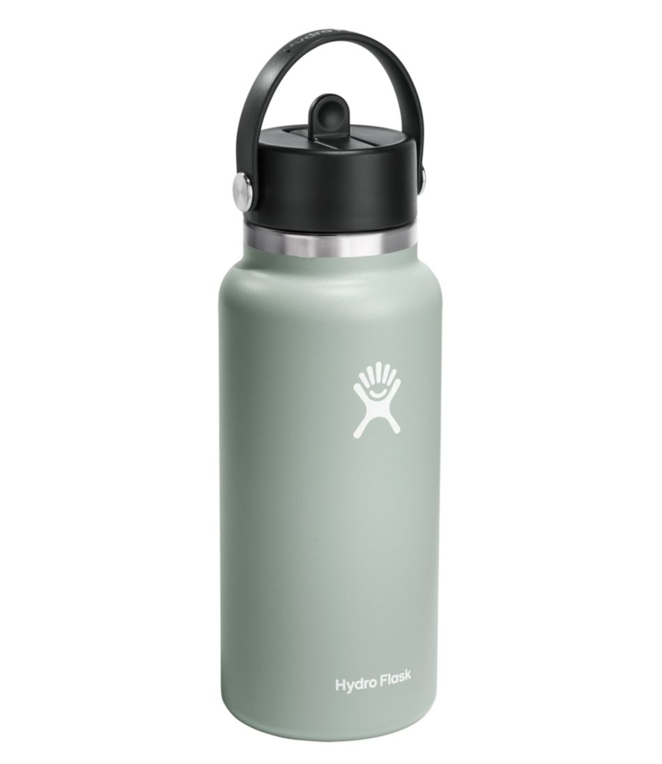 Hydro Flask Wide Mouth Water Bottle with Flex Straw Cap, 32 oz. | L.L.Bean
