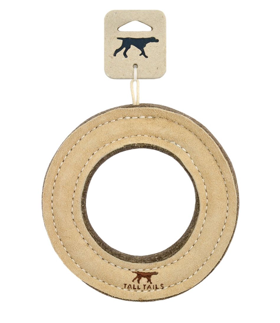 Natural Leather & Wool Ring Dog Toy | L.L.Bean