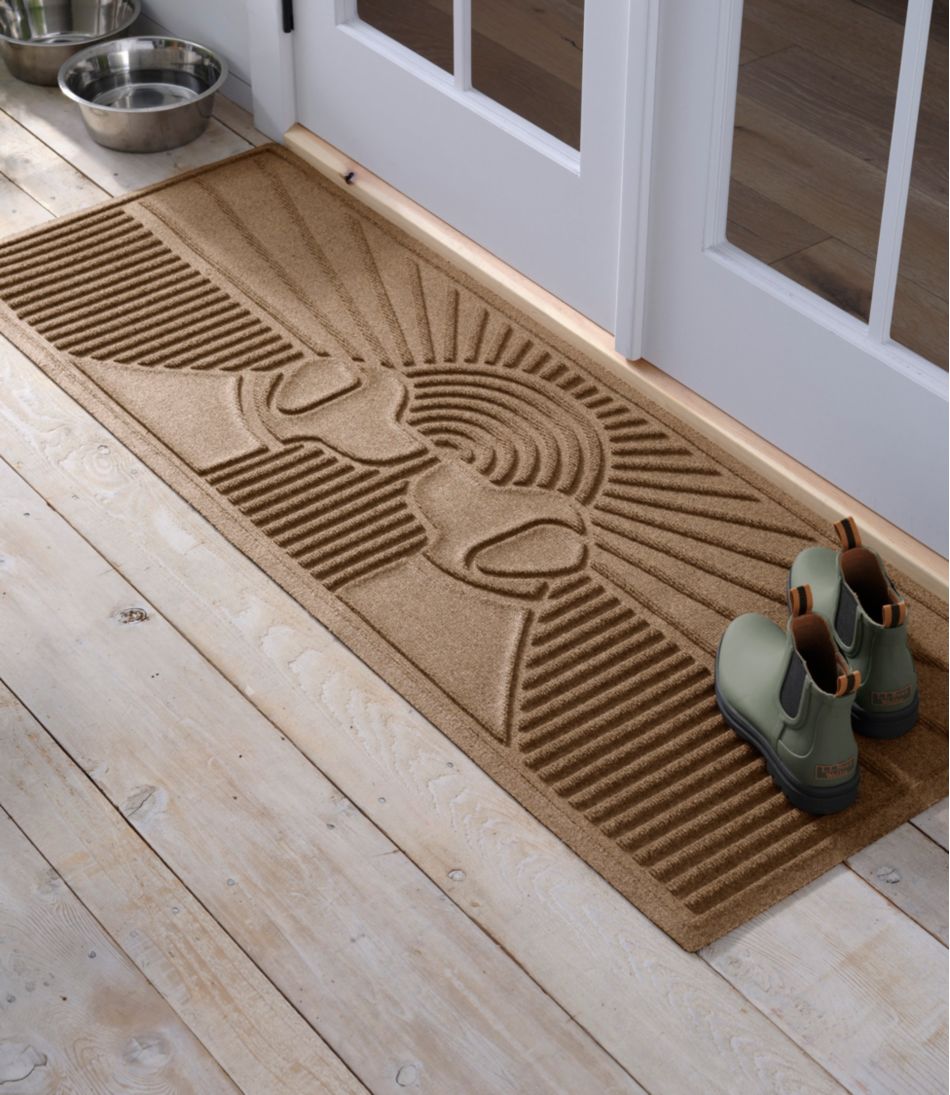 Everyspace Recycled Waterhog Wide Doormat, Sunrise Dogs | L.L.Bean