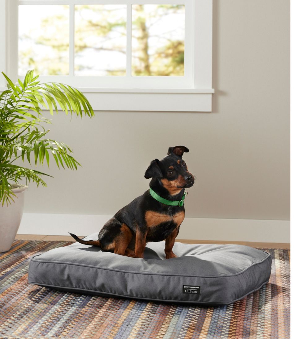 Premium Denim Dog Bed, Rectangular | L.L.Bean