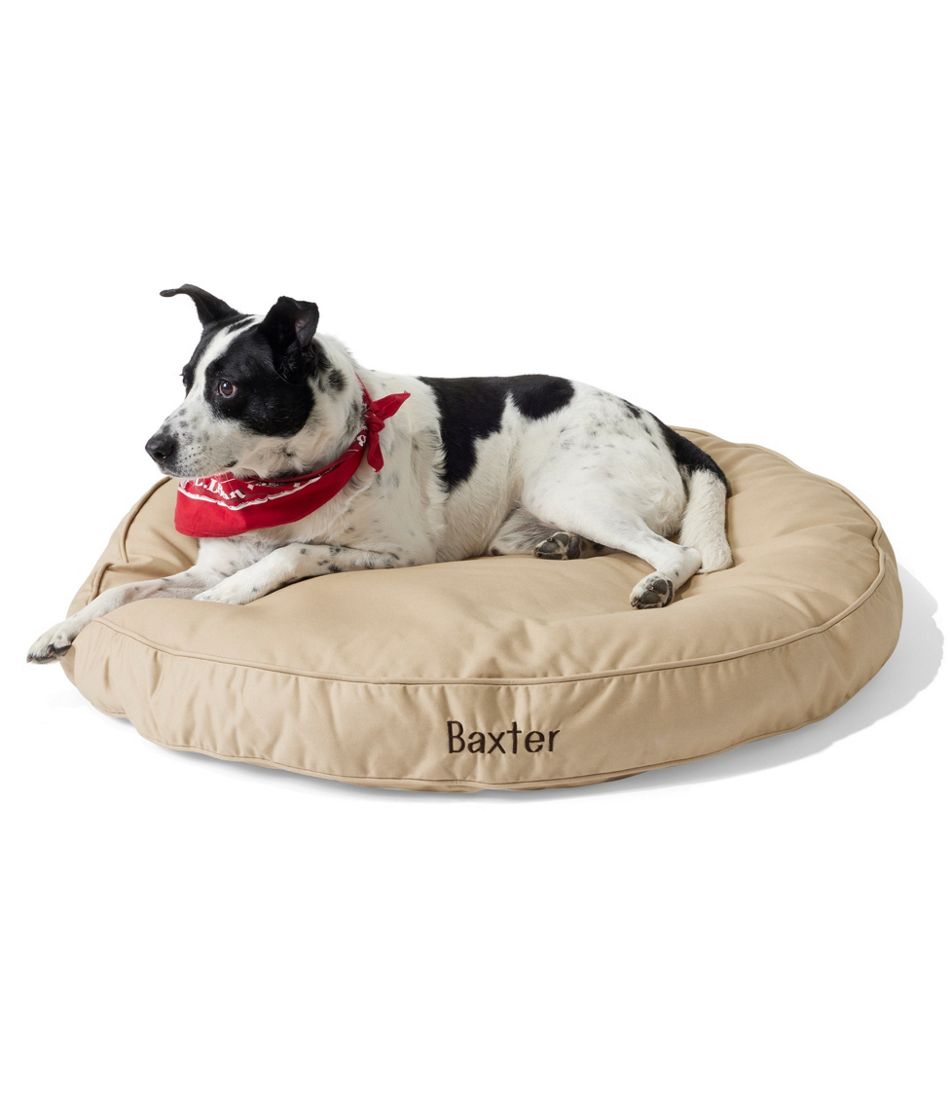 Premium Denim Dog Bed, Round | L.L.Bean