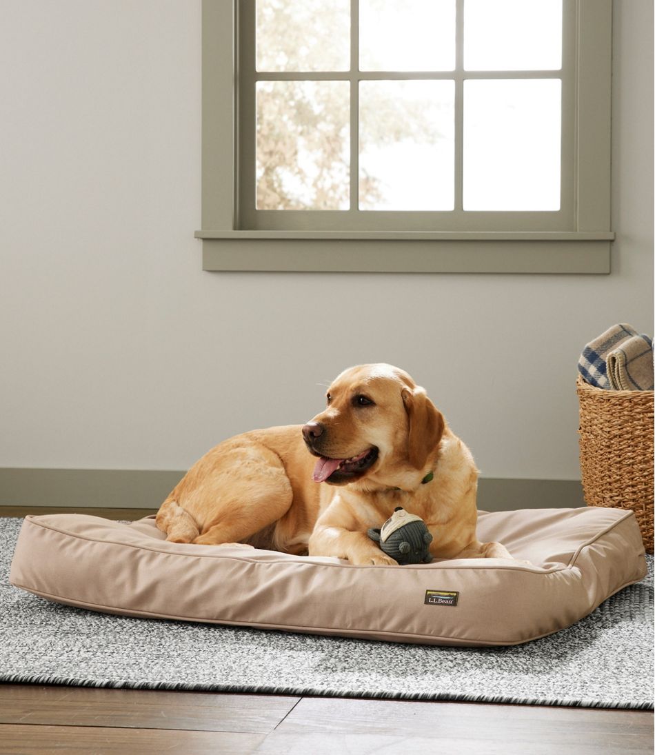 Premium Denim Therapeutic Dog Bed, Rectangular | L.L.Bean