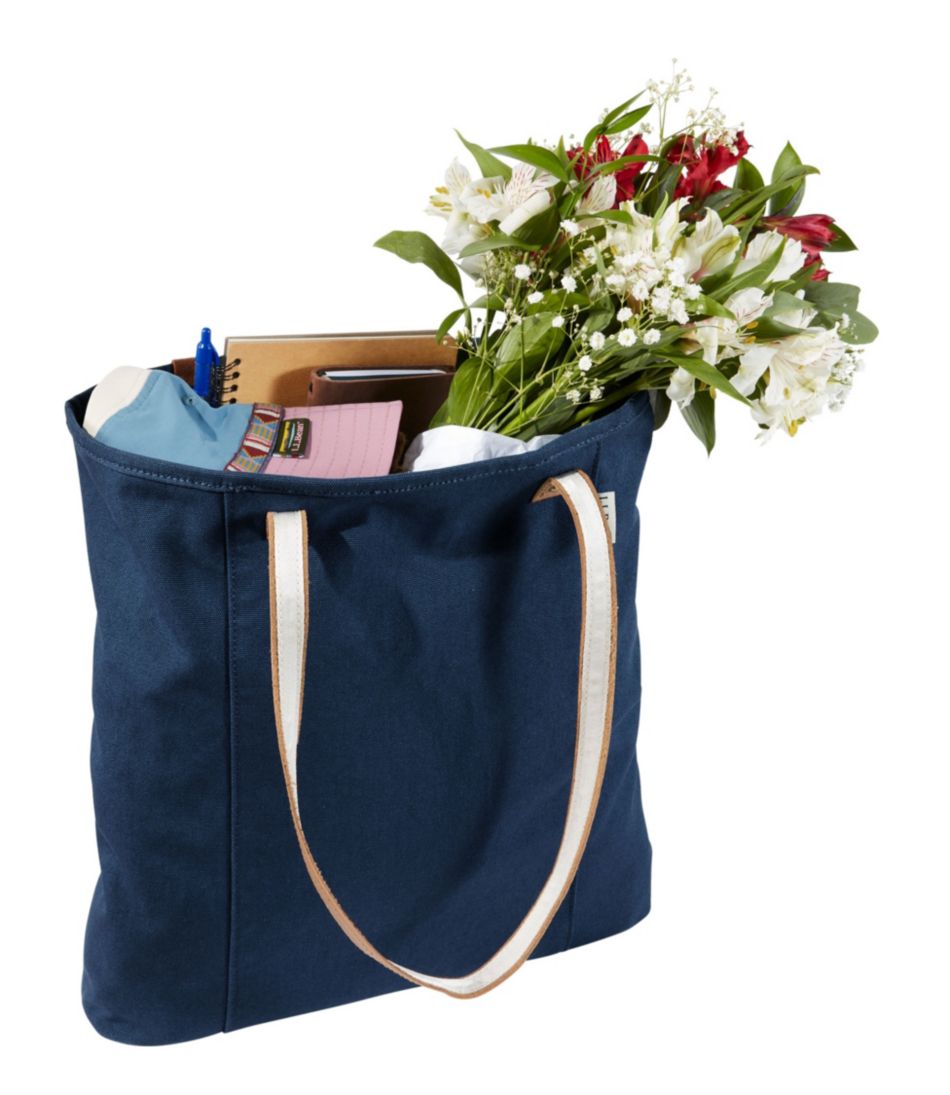 Leather-Handle Essential Tote Bag | L.L.Bean