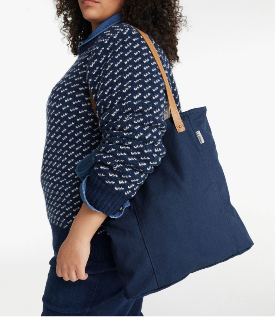 Leather-Handle Essential Tote Bag | L.L.Bean