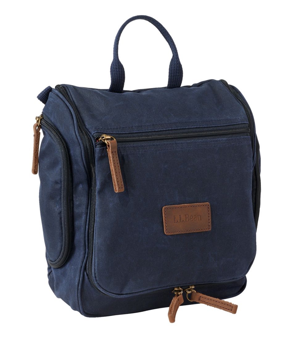 Waxed-Canvas Personal Organizer Toiletry Bag, Medium | L.L.Bean