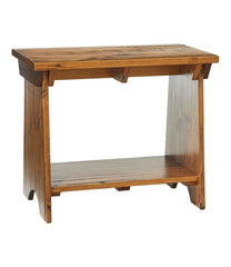 Rustic Wooden Mudroom Bench, Small | L.L.Bean