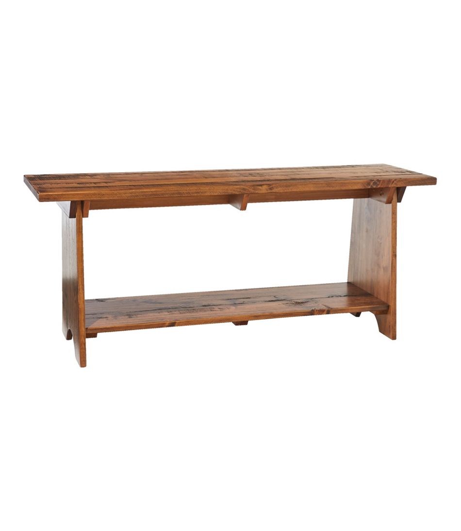 Rustic Wooden Mudroom Bench, Large | L.L.Bean