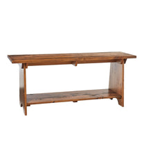 Rustic Wooden Mudroom Bench, Large | L.L.Bean