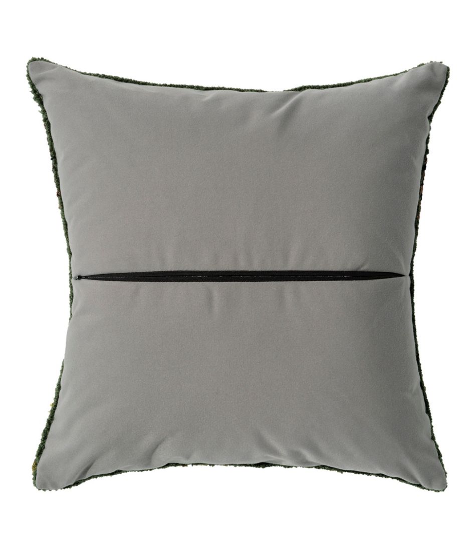 Indoor/Outdoor Hooked Pillow, Owls | L.L.Bean