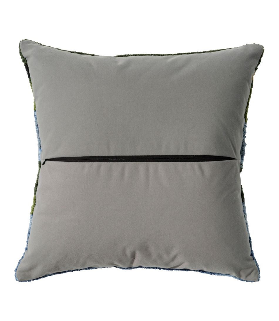 Indoor/Outdoor Hooked Pillow, Mountain Dogs | L.L.Bean