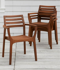 Eucalyptus Stacking Chairs, Set of Four | L.L.Bean