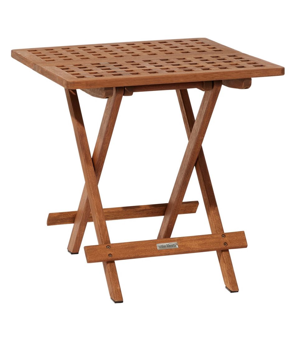 Eucalyptus Folding Side Table | L.L.Bean