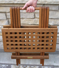Eucalyptus Folding Side Table | L.L.Bean