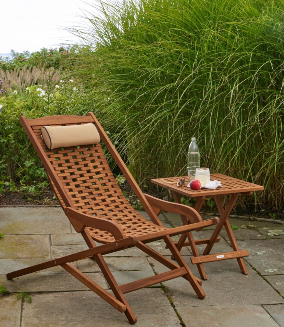 Eucalyptus Folding Side Table | L.L.Bean