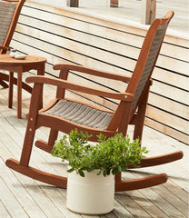 Wicker Eucalyptus Rocker | L.L.Bean