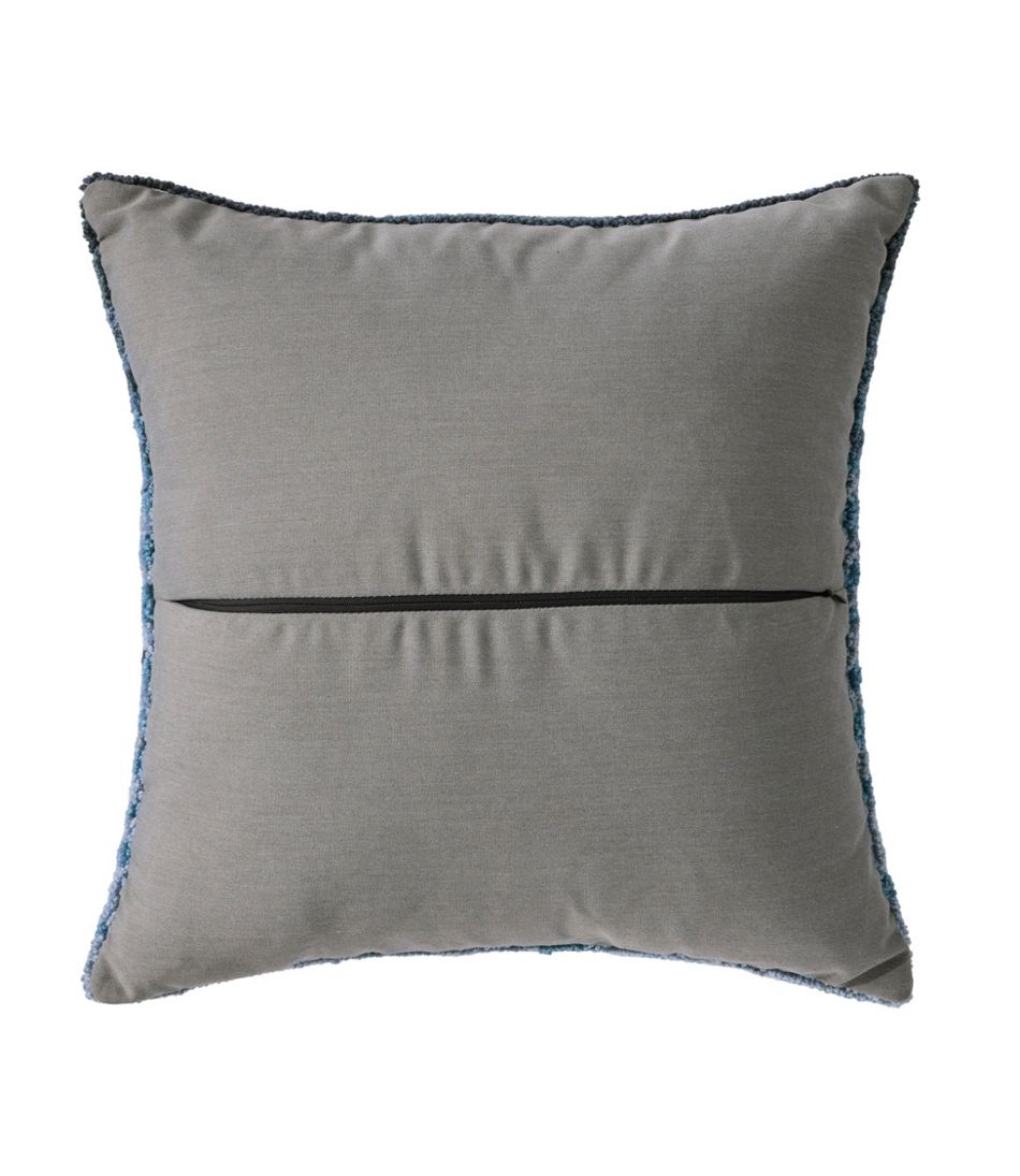 Indoor/Outdoor Hooked Pillow, 18x18 Whale | L.L.Bean