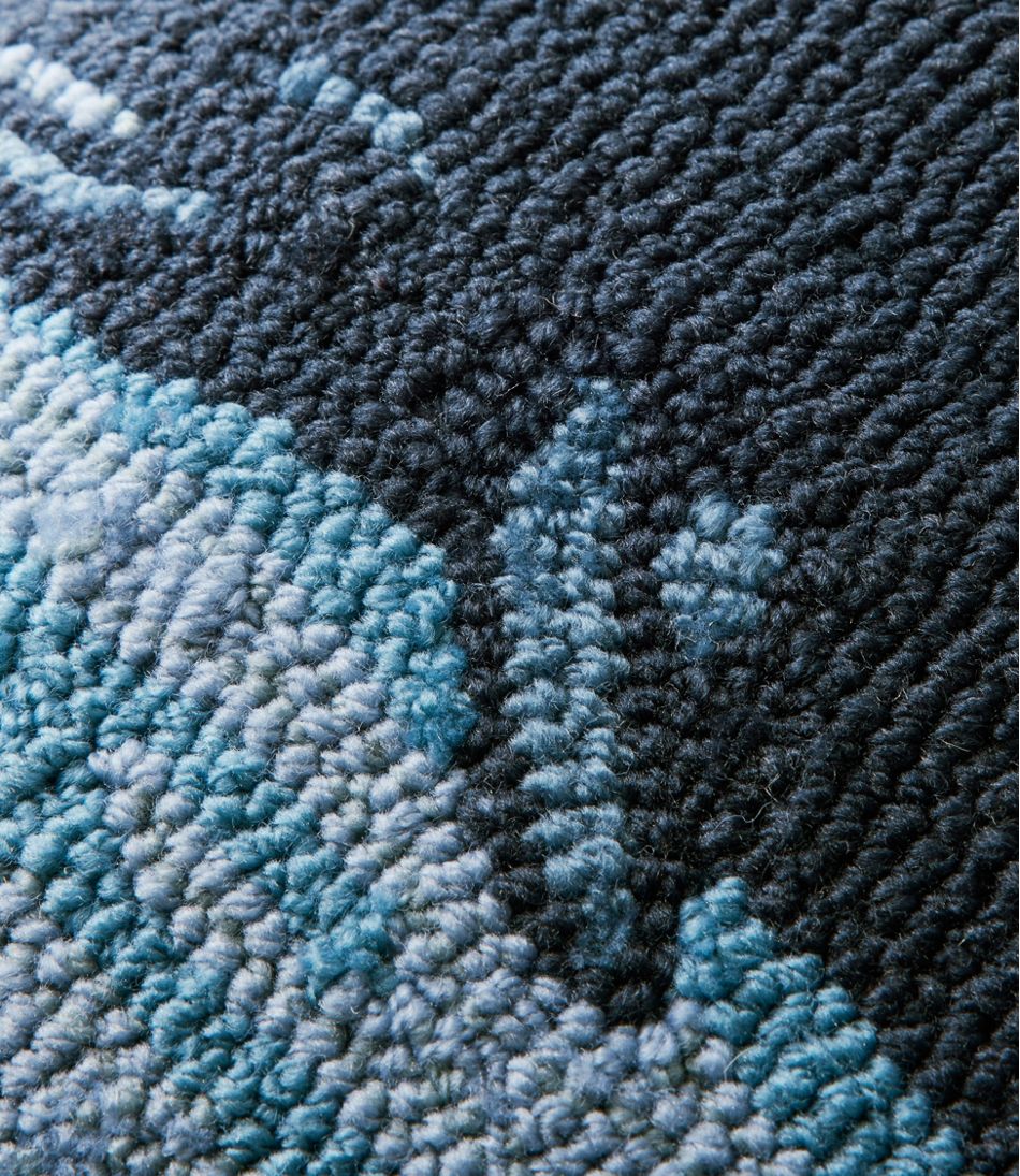 Indoor/Outdoor Hooked Pillow, 18x18 Whale | L.L.Bean