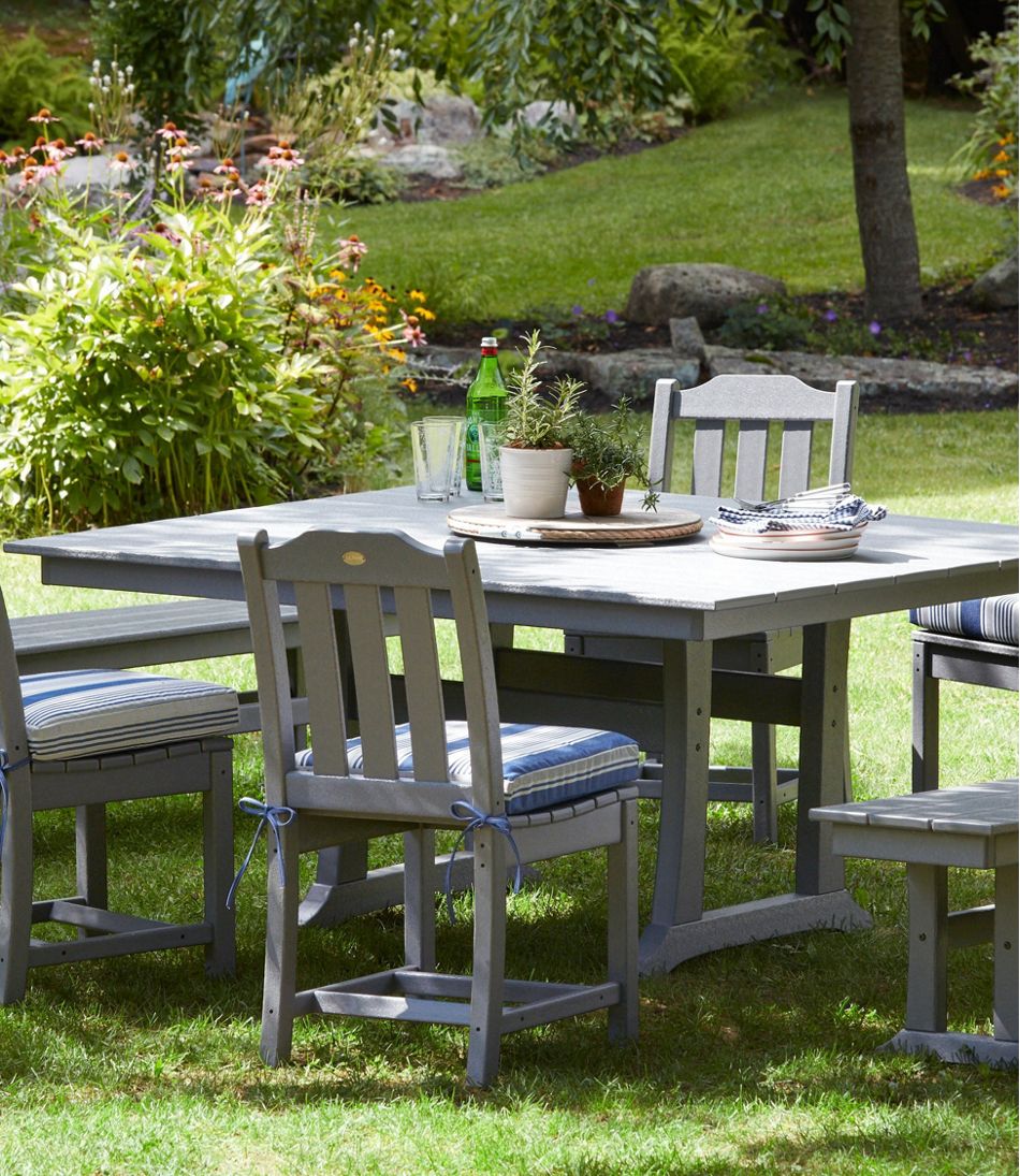 All-Weather Farmhouse Table, Square, 8-Person | L.L.Bean